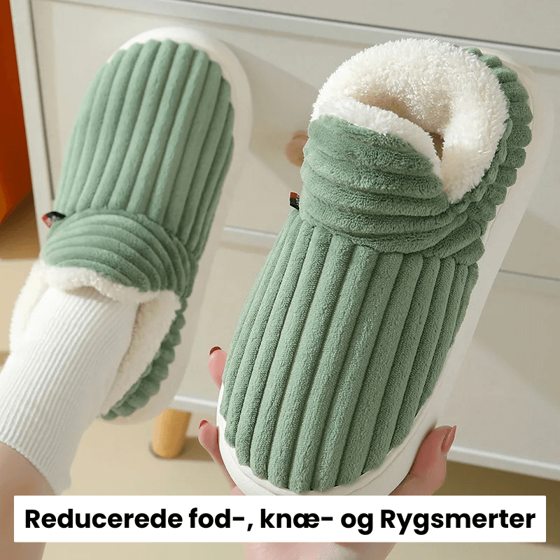 CozyCloud™ - Terapeutiske Bløde Fleece Vintertøfler (1+1 GRATIS)