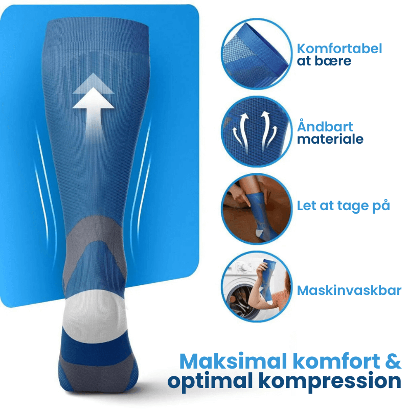 Kompressionsstrømper (1 Par + 2 Par GRATIS)