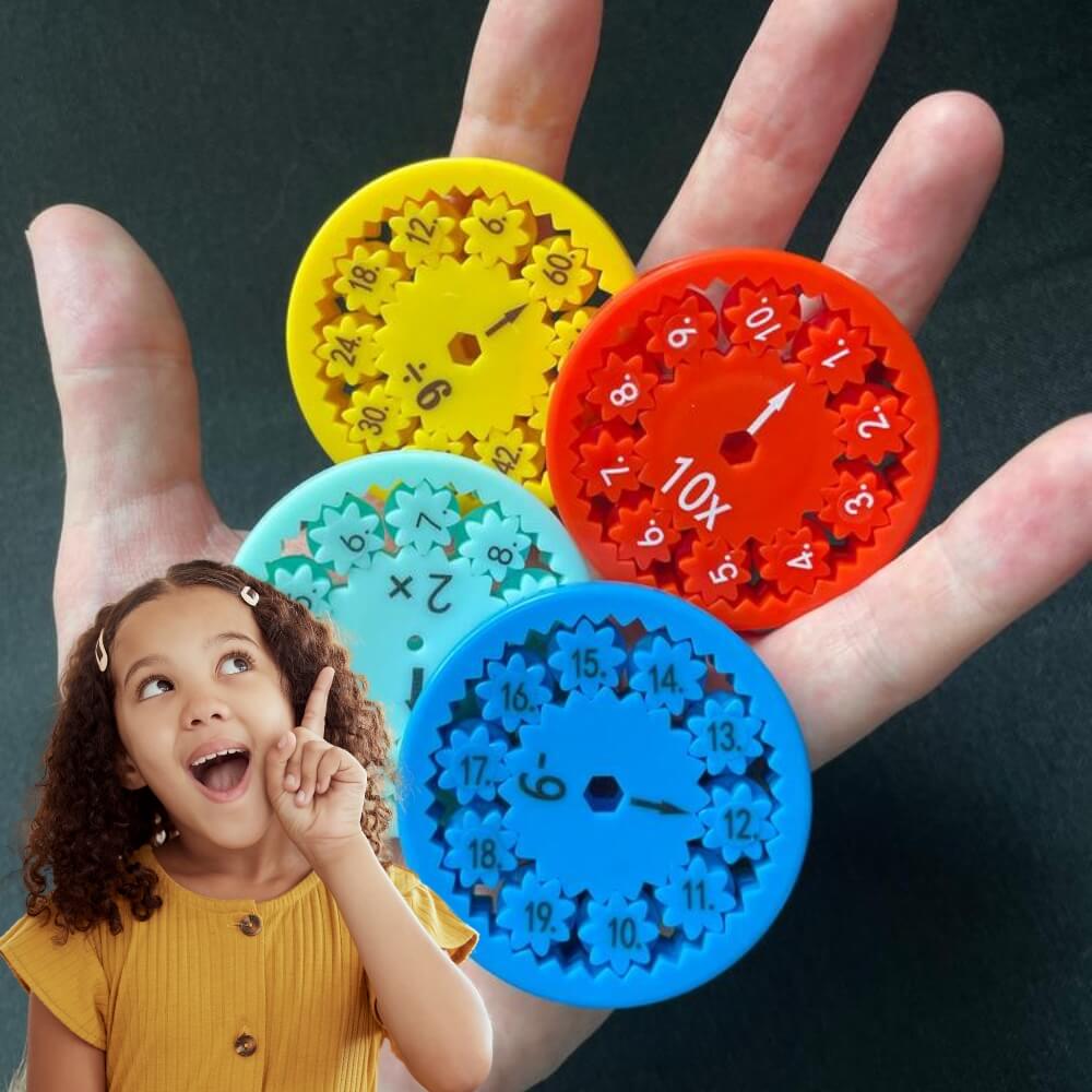 RegneHjul™ - Montessori Fidget Spinner til Interaktiv Læring